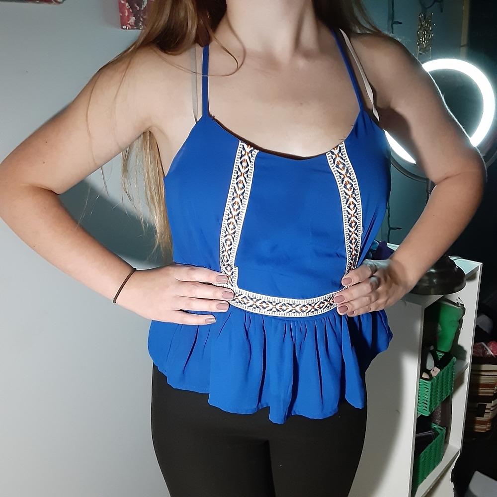 Blue tank